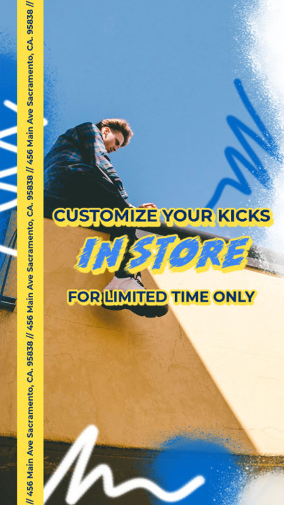 Instagram Story Generator Featuring Store Kicks Sales 4943d