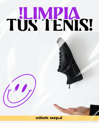 Instagram Post Maker for a Sneakers Professional Cleaning Service