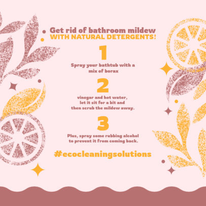 Instagram Post Generator with an Easy Use Guide for a Natural Detergent 5368B