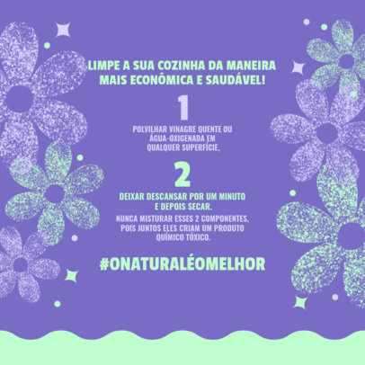 Instagram Post Creator Featuring Useful Tips for an Organic Kitchen Cleaning Product 5368G