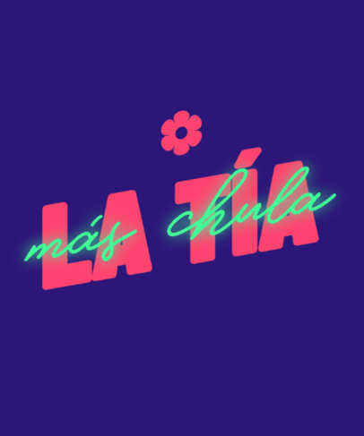 Cool T-Shirt Design Template Featuring a Famous Spanish Slang