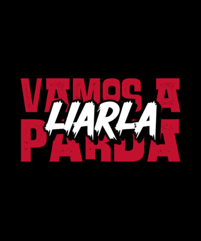 T-Shirt Design Creator Featuring a Spanish Slang Theme 