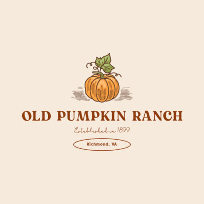 Pumpkin Patch Logo Maker for a Harvest Farm