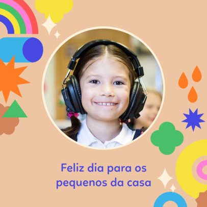 Instagram Post Creator to Celebrate Brazilian Children's Day