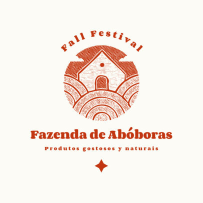 Logo Template for a Pumpkin Fall Festival