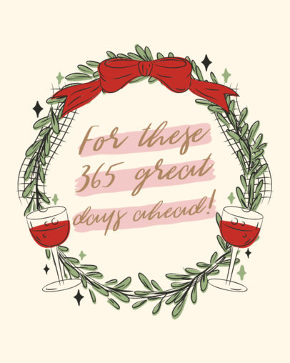 Quote Instagram Post Creator Featuring a New Year Theme