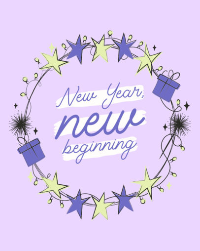 Instagram Post Generator Featuring a New Year Quote