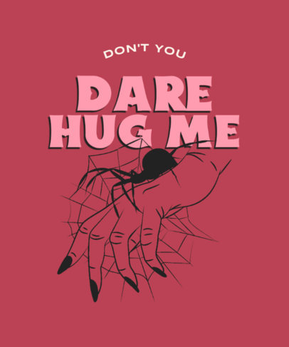 Wednesday-Inspired T-Shirt Design Maker Featuring a Spider Web Graphic