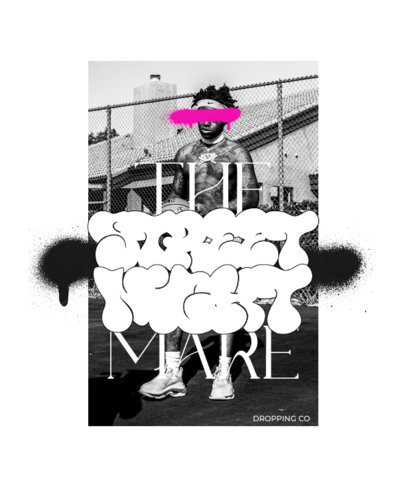 T-Shirt Design Template Featuring Streetwear-Themed Pictures with Illustrated Graffitis 5604 el1