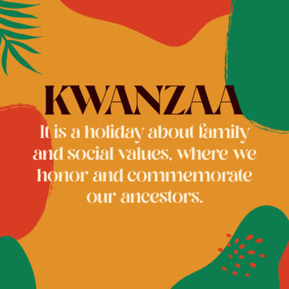 Holiday-Themed Instagram Post Generator With a Kwanzaa Definition