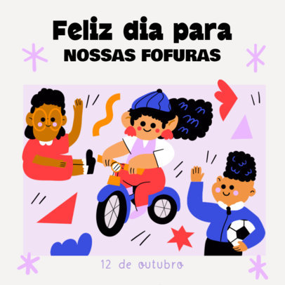 Instagram Post Generator for Children's Day in Brazil