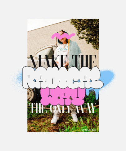 T-Shirt Design Creator Featuring a Graffiti-Style Typography over a Streetwear Picture 5604c-el1