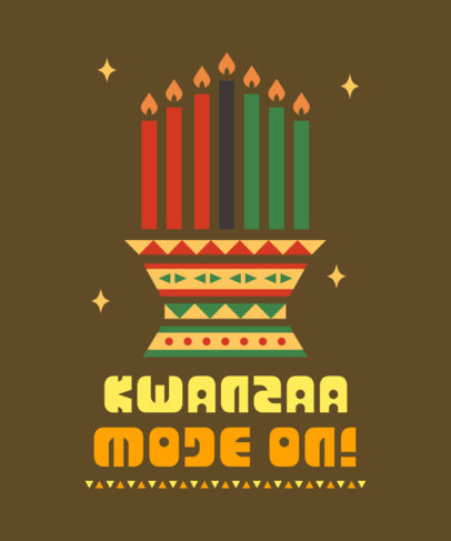 Holiday-Themed T-Shirt Design Generator to Celebrate Kwanzaa