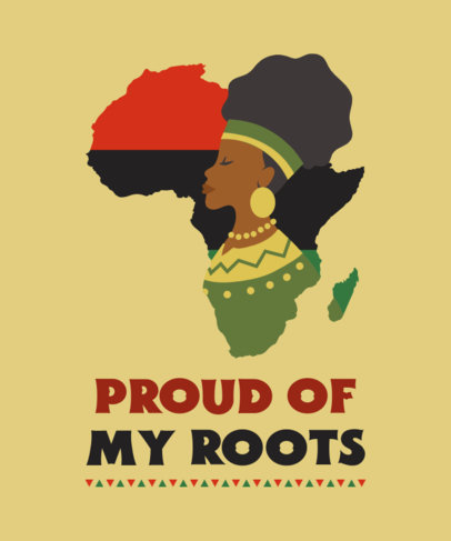 Illustrated T-Shirt Design Creator for an African-American Holiday