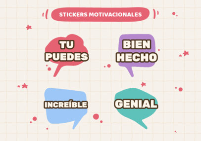 Sticker Generator Featuring Motivational Quotes for School Students