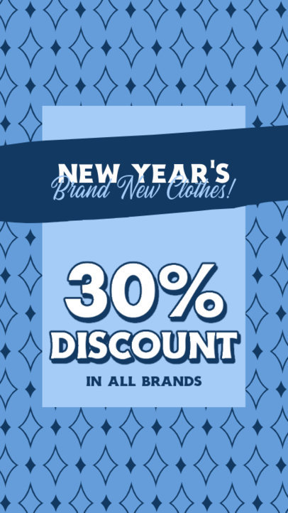Instagram Story Generator for a Boutique's New Year's-Themed Sale 4969f