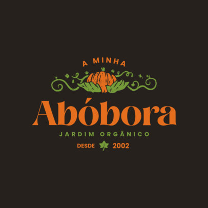 Pumpkin Patch-Themed Logo Maker for Harvest Farm Business