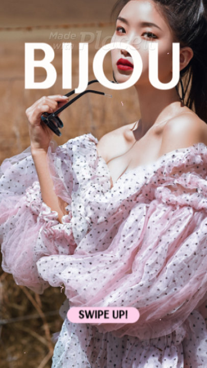 Instagram Story Video Generator Featuring a High Fashion Promo Ad 3065k 5880