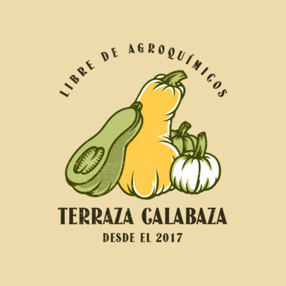 Online Logo Generator for Pumpkin Harvesting Farm