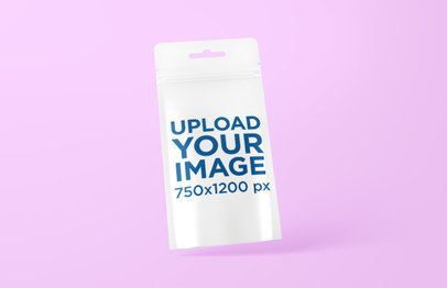 Zip Bag Mockup Featuring a Customizable Background 5475 el1