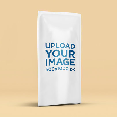 Mockup of a Doypack Standing over a Solid Surface 5448 el1