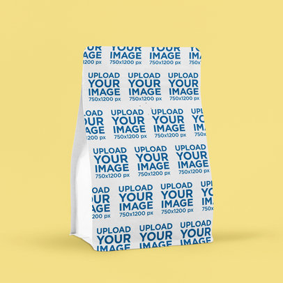Mockup of a Coffee Bag Placed Over a Customizable Background 5658 el1