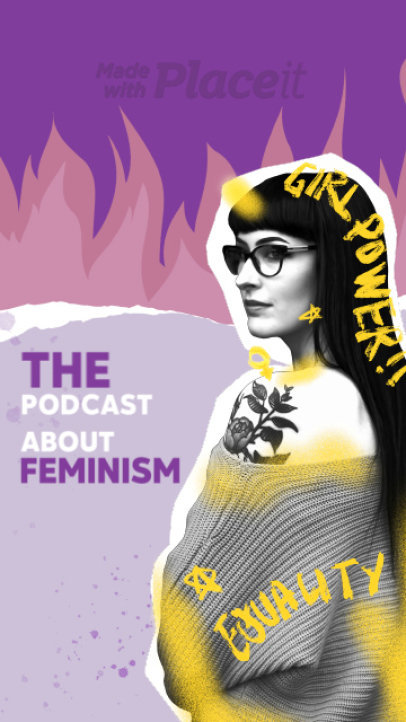 Feminist-Themed Instagram Story Video Maker for a Podcast Show 5552