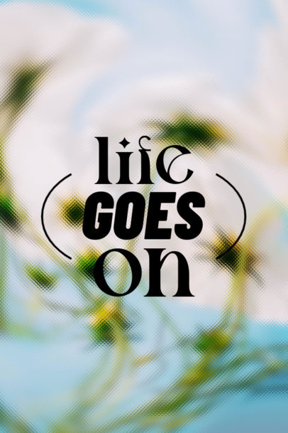 Nature-Themed Poster Design Maker Featuring a Quote