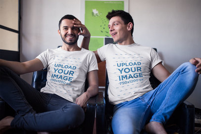 LGBT Pride Shirts Featuring a Gay Couple at their House