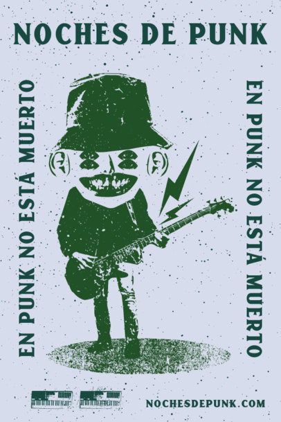 Art Print Maker Featuring an Urban Design for a Punk Festival 5398E