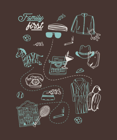 T-Shirt Design Creator Featuring Apparel Doodles 5628c