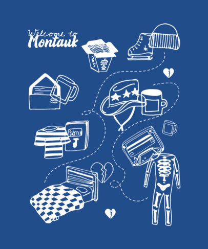 T-Shirt Design Generator Featuring Customizable Doodles 5628f