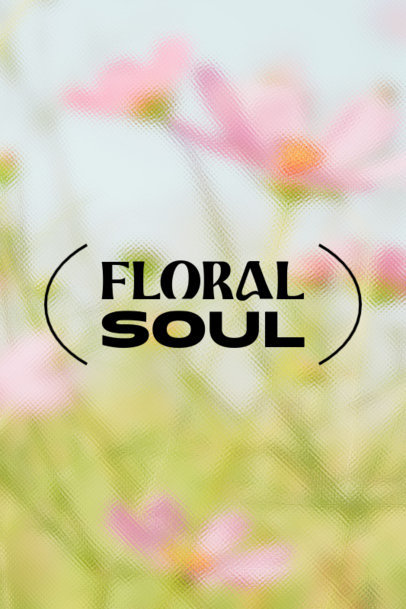 Quote-Themed Poster Design Generator Featuring a Blurry Flower Background 