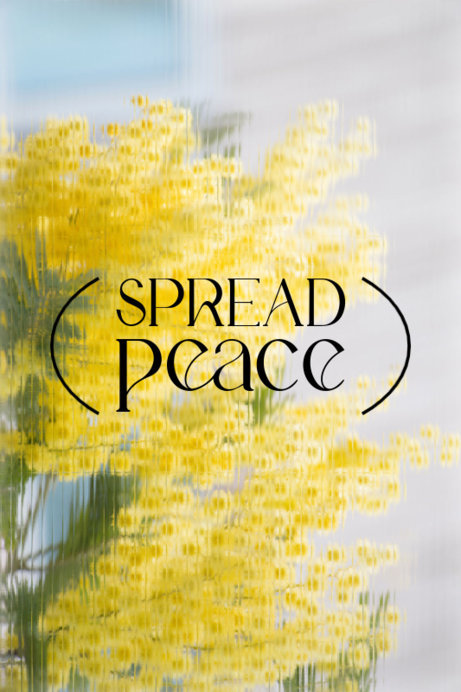 Placeit - Poster Design Maker With a Peace-Themed Quote and a Nature Photo