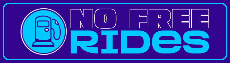 Placeit Bumper Sticker Design Generator Featuring a No Free Rides Quote