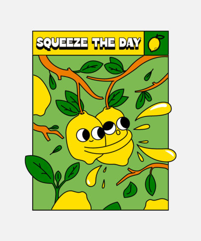 Quote Tote Bag Design Creator Featuring an Illustration of Lemons