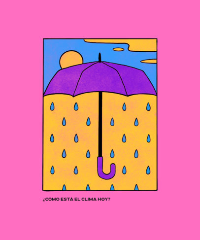 T-Shirt Design Creator Featuring a Surrealist Landscape