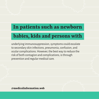 Instagram Post Generator Featuring a Way to Reduce the Chances of Getting Monkeypox 4821g 4981