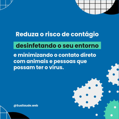 Instagram Post Template with a Text on How to Avoid Monkeypox 4821h 4981