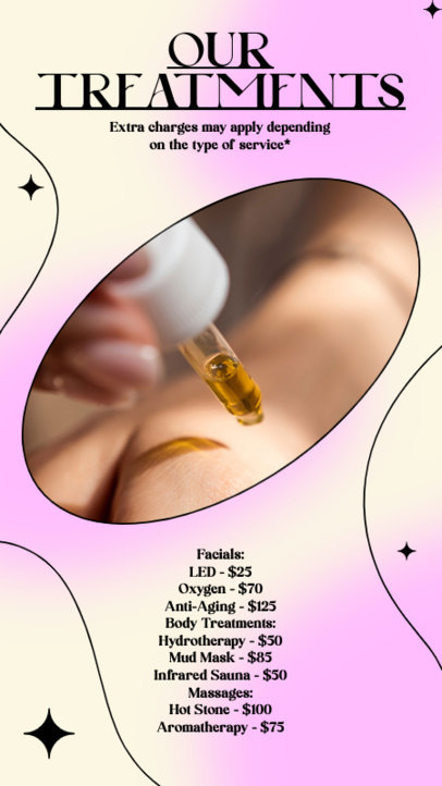 Instagram Story Maker for a Skincare Business Featuring Facial Treatments 