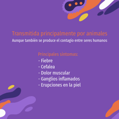 Instagram Post Generator Featuring Main Monkeypox Symptoms 4291h 4981