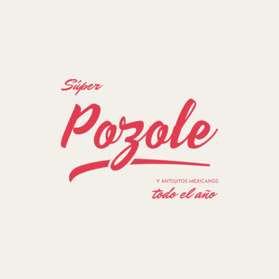 Mexican Food Restaurant Logo Template with a Modern Typography