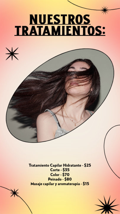 Beauty Parlor Instagram Story Generator Featuring Hair Treatments