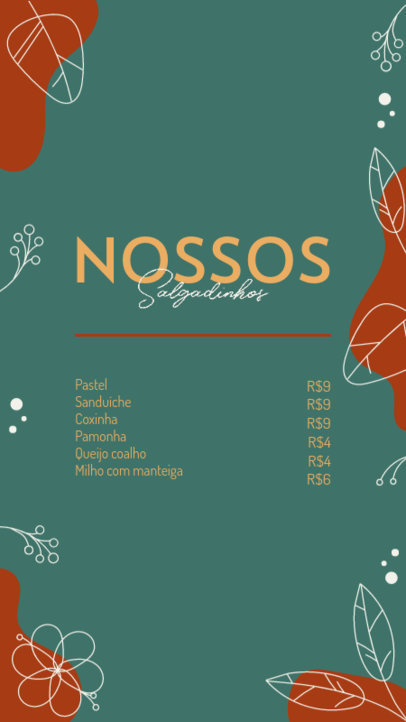 Menu Creator Featuring Prices for a Small Business Restaurant