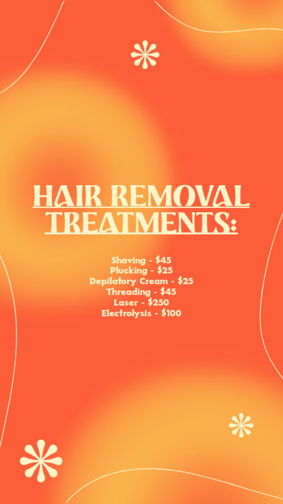 Beauty-Themed Instagram Story Creator With Hair Removal Treatments