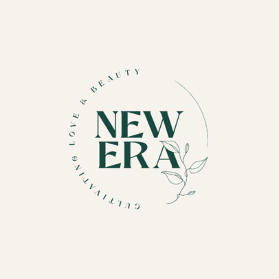 Plant Nursery Logo Generator Featuring Minimalistic Leaves