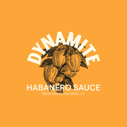 Organic Logo Creator for an Habanero Sauce Brand 