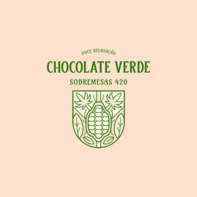 Cannabis Sweets Shop Logo Creator with Marijuana Leaf Graphics