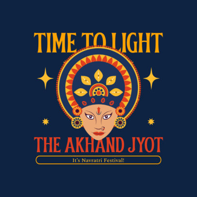 Instagram Post Maker to Celebrate Navratri Festival