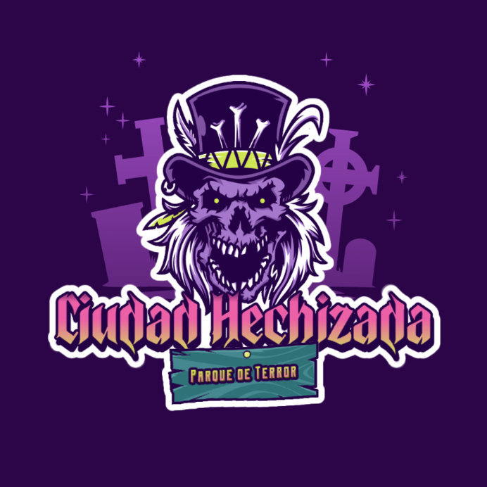 Placeit - Halloween-Themed Logo Generator for a Horror Amusement Park